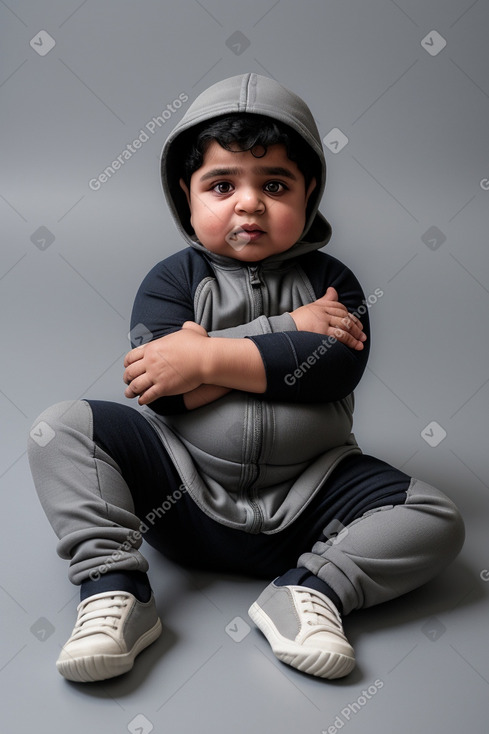 Pakistani infant boy with  gray hair