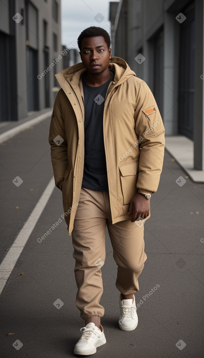 African american adult male with  ginger hair