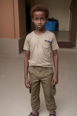 Somali child boy with  ginger hair