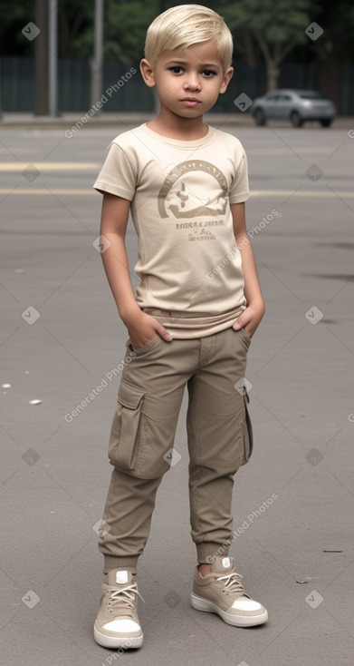 Venezuelan infant boy with  blonde hair