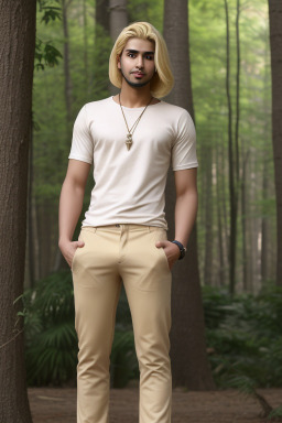 Kuwaiti young adult male with  blonde hair