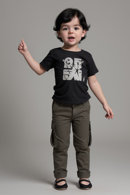 Norwegian infant boy with  black hair