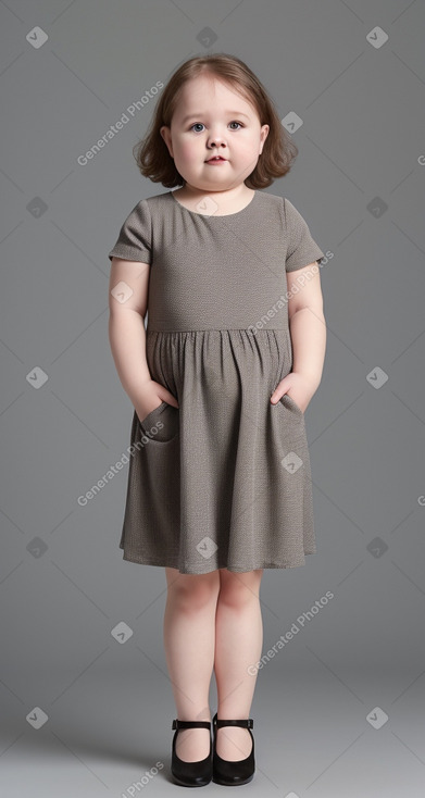 Czech infant girl with  gray hair