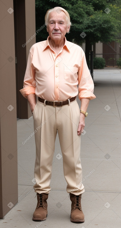 Elderly male with  blonde hair