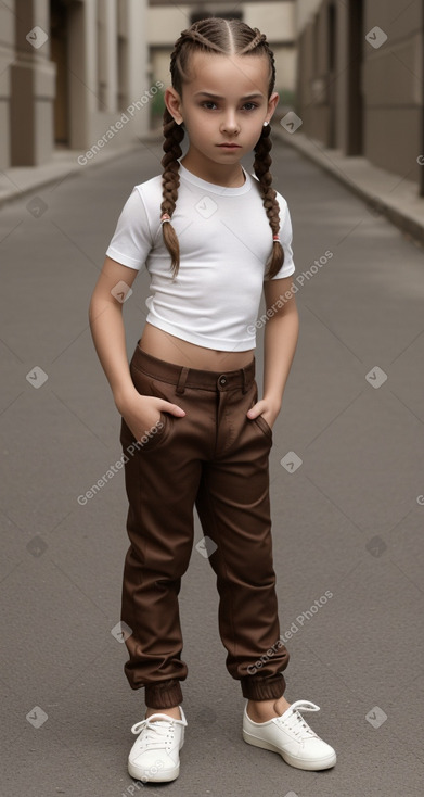 Romanian child boy with  brown hair