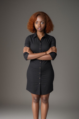 African american adult female with  ginger hair