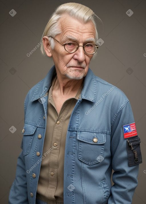 Slovak elderly male with  blonde hair