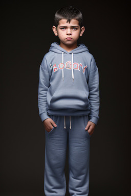 Paraguayan child boy with  gray hair