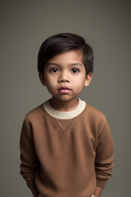 Filipino child male with  brown hair