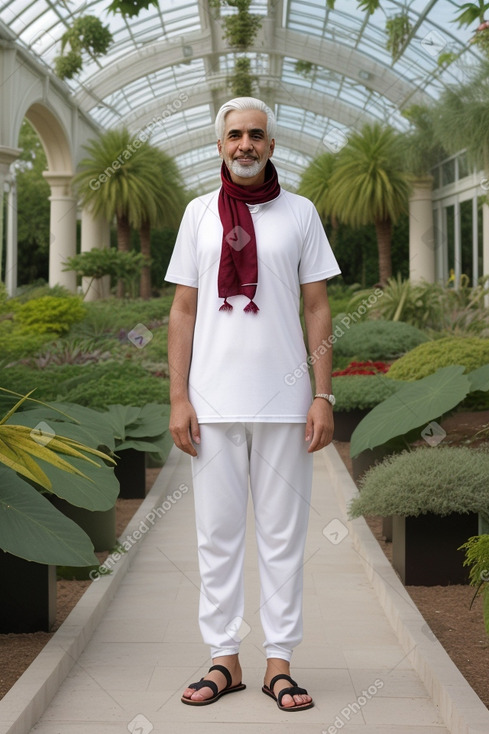 Qatari adult male with  white hair