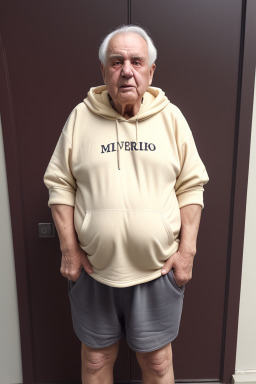 Macedonian elderly male with  black hair