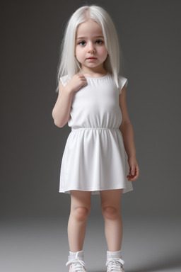 Turkish infant girl with  white hair