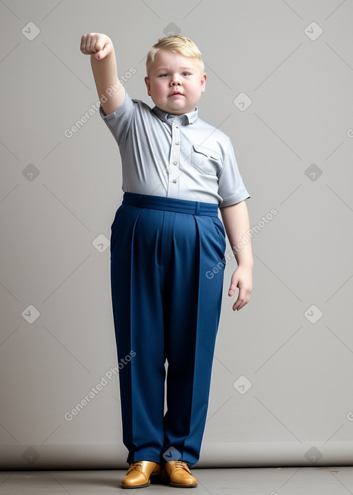 Latvian child boy with  blonde hair