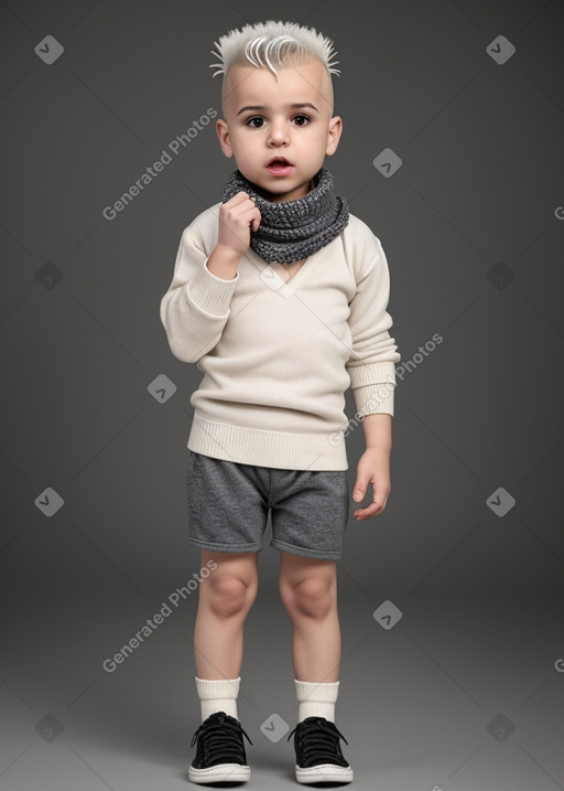 Lebanese infant boy with  white hair