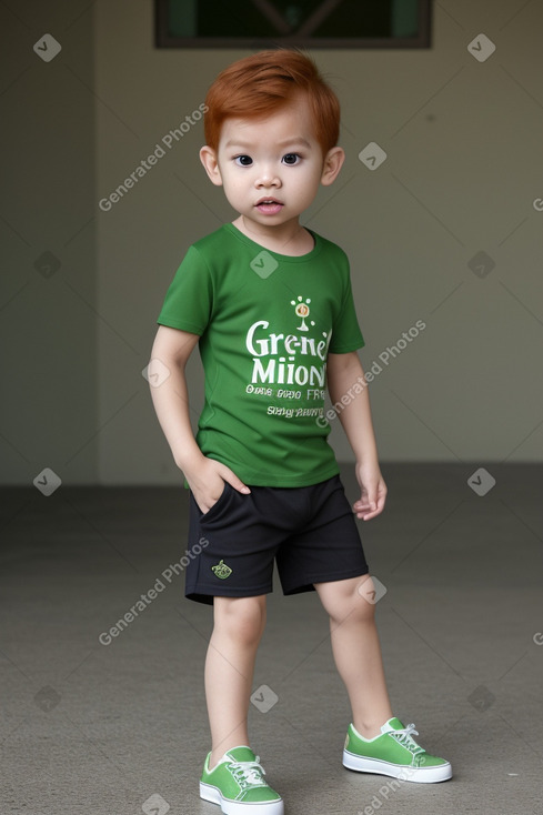 Thai infant boy with  ginger hair