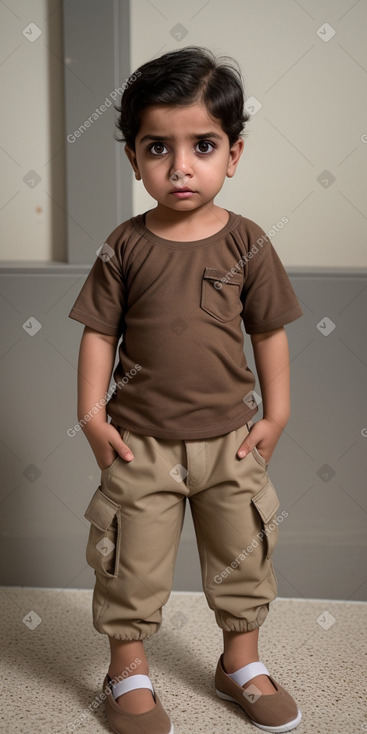 Bahraini infant boy with  brown hair