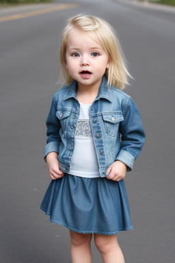 New zealand infant girl with  blonde hair