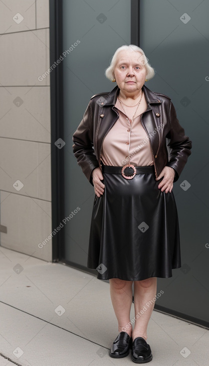 Estonian elderly female with  black hair