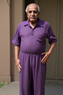 Pakistani elderly male with  brown hair