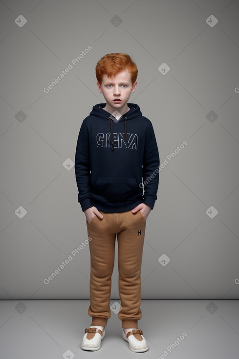 Greek child boy with  ginger hair