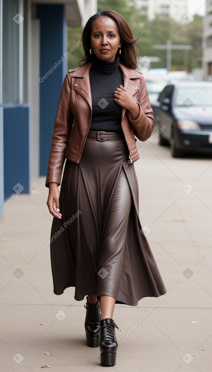 Somali middle-aged female with  brown hair