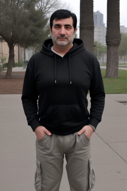 Georgian 45 years male with  black hair