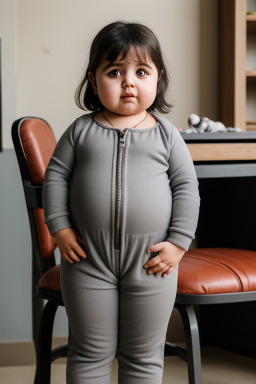 Turkish infant girl with  gray hair