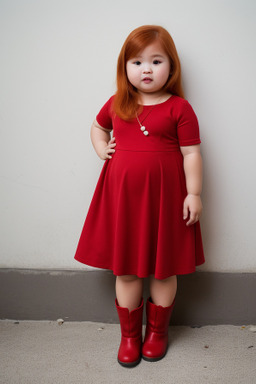 Indonesian infant girl with  ginger hair