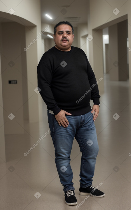 Bahraini middle-aged male with  black hair