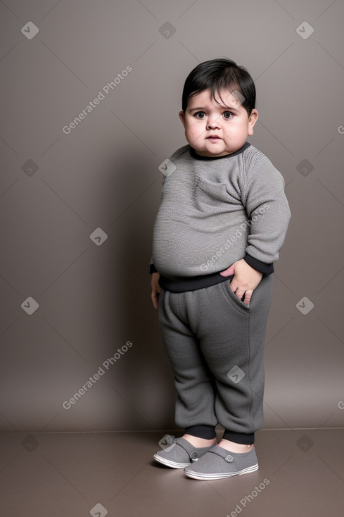 Paraguayan infant boy with  gray hair