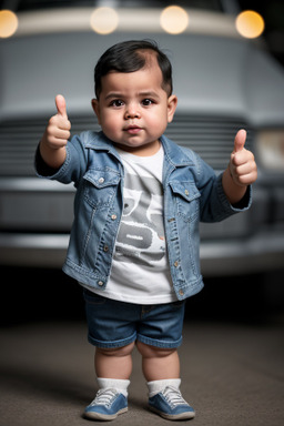 Nicaraguan infant boy with  gray hair