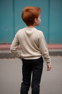 Bolivian child boy with  ginger hair