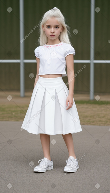 Dutch child girl with  white hair