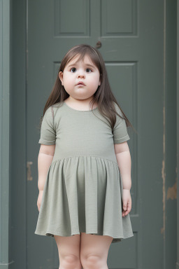 Uruguayan infant girl with  gray hair