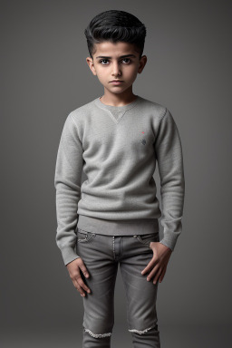 Omani child boy with  gray hair