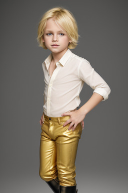 Child boy with  blonde hair