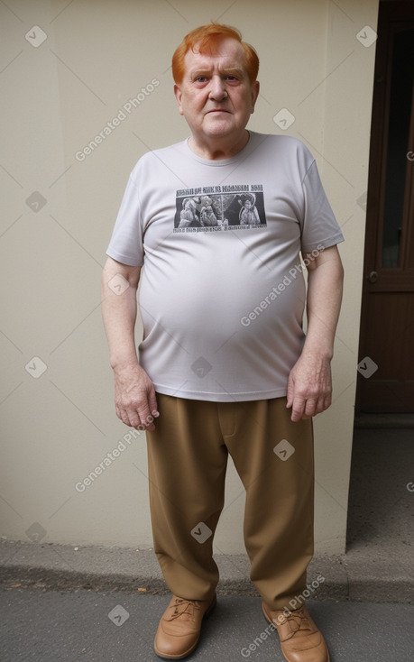 Georgian elderly male with  ginger hair