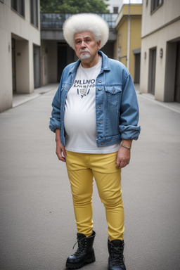 Slovenian elderly male with  white hair