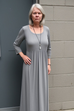 Norwegian 45 years female with  gray hair