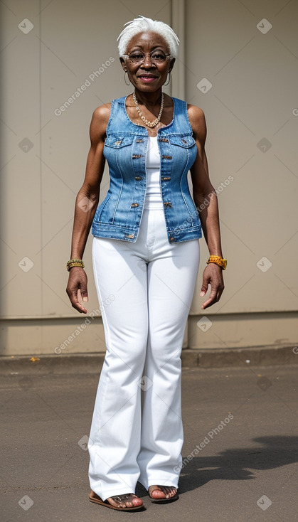 Ghanaian elderly female with  white hair