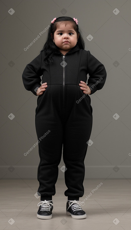 Honduran infant girl with  black hair