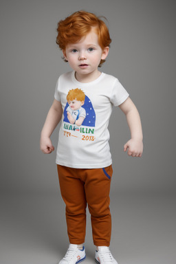 Slovenian infant boy with  ginger hair