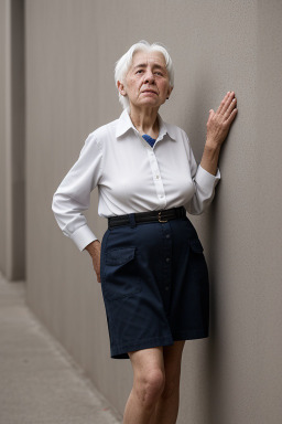 Uruguayan elderly female with  white hair