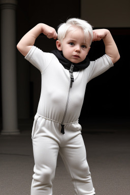 German infant boy with  white hair