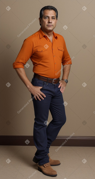 Nicaraguan middle-aged male with  brown hair