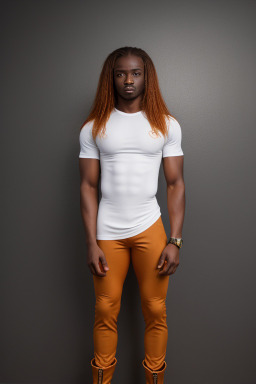 Ghanaian adult male with  ginger hair