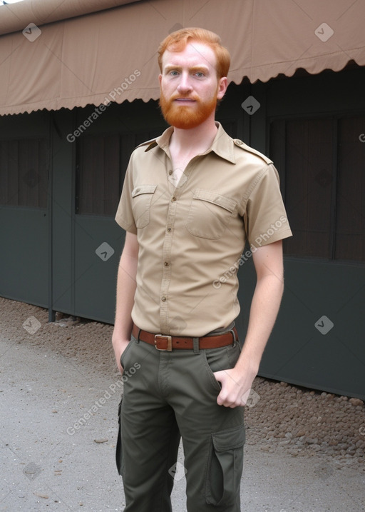 Egyptian adult male with  ginger hair