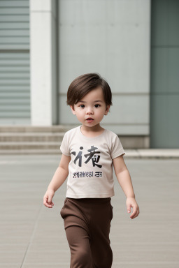 Taiwanese infant boy with  brown hair