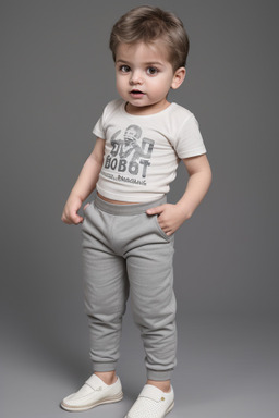 Bulgarian infant boy with  gray hair