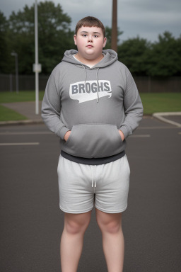 British teenager boy with  gray hair